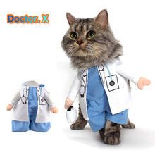 Забавный костюм для домашних животных, костюм Доктора медсестры, одежда для Хэллоуина, одежда для собак, костюм для кошки, подарок на день рождения 2024 - купить недорого