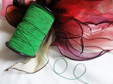 500 м/рулон зеленый стрейч эластичный Cord-0.5mm DIY браслет Веревка Бисероплетение шнуры-швейная веревка аксессуары для одежды 2024 - купить недорого