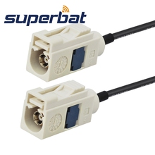 Superbat Fakra B Jack Straight to Fakra Female Straight Pigtail Cable RG174 "B" 15cm Universal Extension Cord 2024 - buy cheap