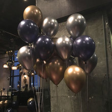 20 pçs/lote Balões Metálicos de Ouro Cromo Estrela balão azul Balões De Aniversário Fontes do Partido Decoração Do Casamento 2024 - compre barato