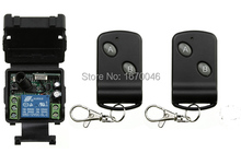 NEW DC12V 10A 1 Canais RF Wireless Switch Controle Remoto/Rádio Controlado Sistema de Comutação 1 Receptor * & 2 * transmissor lâmpada/janela