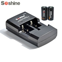 Soshine-batería recargable 16340 RCR123 LiFePO4, 3V, 600mAh, con cargador de batería inteligente Soshine S5(Fe) 2024 - compra barato