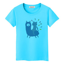 BGtomato Lovely Alpaca funny tshirt super cute animal original t-shirt women new design soft comfortable casual shirts 2024 - buy cheap