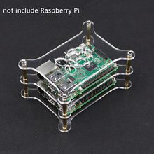 Для Raspberry Pi 3 акриловый корпус 1/2 слоя прозрачная коробка корпус Корпус для Raspberry Pi 4 Модель B 3B Plus 2B 2024 - купить недорого