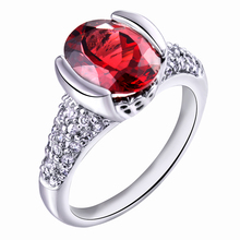 Натуральный красный гранат 2.7 карат кольцо стерлингового серебра 925 женщина мода изысканные элегантный пр ювелирные изделия ручной работы камень подарок SR0147G 2022 - купить недорого