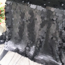 GLace 1Y/Lot 18MM encryption fish scales sequin cloth background tablecloth curtain sequins fabric TX1065 2024 - buy cheap