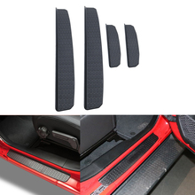 For Jeep Wrangler JL 2018 Door Sill Scuff Plate Protector Entry Guard Cover External Car Door threshold Decoration Trim 2018 2024 - buy cheap