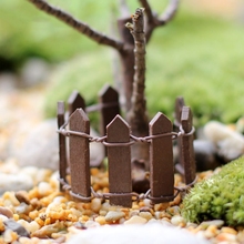 Деревянный забор миниатюрный Сказочный садовый пейзаж фигурка для террариума бонсай DIY ремесло 2024 - купить недорого
