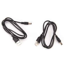 2 шт./лот, портативный кабель USB в DC, кабель 5,5*2,1 мм, кабель питания USB в DC5.5, медный кабель для зарядки 2024 - купить недорого