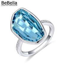 BeBella-Anillo de plata de primera ley con cristales Swarovski para mujer, sortija, regalo de cumpleaños, navidad 2024 - compra barato