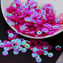 50g(1650pcs)  8mm Cup AB Colors Sequin Round Paillettes Sewing Wedding Craft Embossing 1 Rose Red Cup AB 2024 - buy cheap