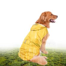 5xl/6xl ao ar livre verão reflexivo capa de chuva pet cão casaco de chuva com trela buraco para médio grandes cães pet suprimentos 2024 - compre barato