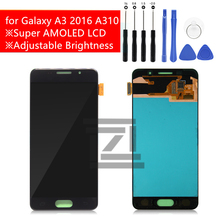 Pre-tested SUPER AMOLED screen For SAMSUNG GALAXY A3 2016 SM-A310F Display lcd a3 2016 Touch Screen Digitizer Assembly a310f lcd 2024 - buy cheap