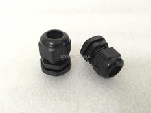 100pcs/Lot Plastic Nylon Waterproof Connector PG7 Black Dia 3.5-6mm Cable Glands Joints Adapter 2024 - buy cheap