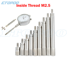 10pcs/lot 9pcs/lot M2.5 inside thread gauge universal type head extension bar rod connecting pole for dial indicator gauge 2024 - buy cheap