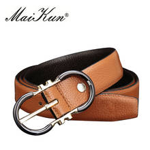 High Quality Genuine Leather Belts for Women Luxury Strap Male Belts for Men Pin Buckle Fancy Vintage Jeans Cowskin 2024 - buy cheap