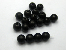 500 Matte Black Acrylic Pearl Round Beads Imitation Pearl 6mm(1/4") 2024 - buy cheap