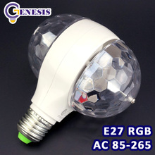 E27 6W Colorful Auto Rotating RGB LED Bulb Housing Stage Light Party Lamp Disco ASAF ARE4 2024 - buy cheap