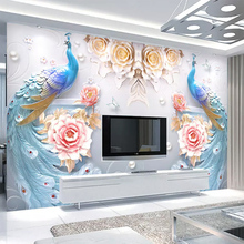 Mural minimalista y moderno para decoración del hogar, Mural de pared de flores en relieve, para sala de estar, sofá, 3D 2024 - compra barato