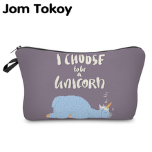 Jom Tokoy Cosmetic Organizer Bag Make Up Printing Llama Cosmetic Bag Fashion Women Brand Makeup Bag Hzb929 2024 - buy cheap