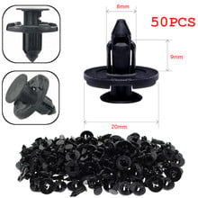 50Pcs 8mm Universal for Automobile Bumpers Hole Plastic Push Screws Rivet Door Buckle Panel Fixings Clips For Nissan for Toyota 2024 - buy cheap