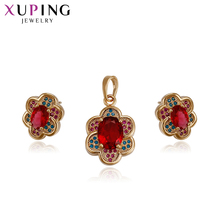 Xuping-Conjuntos de amuletos con forma de flor para mujer, novedad, 64188 2024 - compra barato