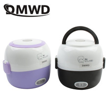 DMWD MINI Rice Cooker Thermal Heating Electric Lunch Box 1/2 Layers Portable Food Steamer Cooking Container Meal Lunchbox Warmer 2024 - buy cheap
