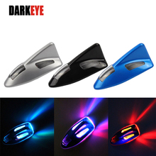 1Piece Shark Fin Solar Automobile Anti Collision Anti-Rear-End LED Car Warning Lamp Decoration Strobe Bulb DJ 2024 - buy cheap