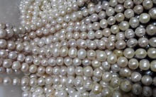 Una hebra perla Real 12-16mm Perla Rosa y púrpura barroca perla Natural de agua dulce perlas sueltas 35cm / 15 pulgadas 2024 - compra barato