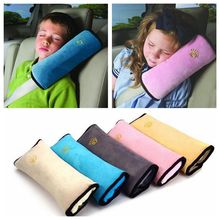 Car Neck Pillow Supports Headrest Airplane Travel Cute Pillow For Kids Safety Seat Belt Harness Shoulder Pad Children Protection 2024 - buy cheap