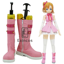 Anime Love Live ¡Botas rosas para fiesta de Cosplay, zapatos hechos a medida, Kousaka Honoka, Start dash! 2024 - compra barato