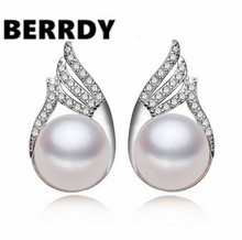 HOT CHEAP SALE!!! 4 COLOR Real Freshwater Pearl Earrings Stud Earrings Fashion Girls' Female Lady's Jewelry Nice Gift 2024 - buy cheap