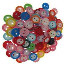 200pcs 1/2" Random mixing resin buttons round buttons fit sewing craft scrapbooking 11mm 2024 - buy cheap