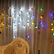 Guirnalda de luces LED para exteriores, 6M, 20 LED, bombilla con pilas, decoración de jardín, Navidad y patio trasero 2024 - compra barato