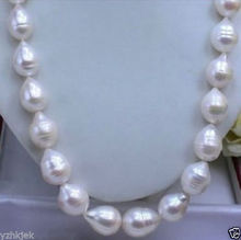 Жемчужное Ожерелье AKOYA в стиле барокко, большой морской AAA + 11-14 мм, 18 дюймов 2024 - купить недорого