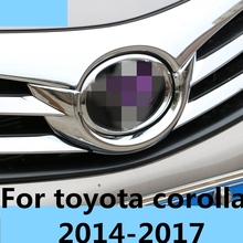 Para toyota corolla 2014-2017 faixa padrão do motor dianteiro, capa de decoração para parte superior da grade central 2024 - compre barato