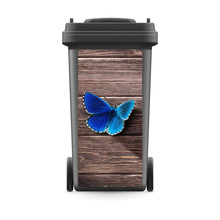 DIY Creative 3D Rubbish Bin Sticker Butterfly On Wood Wall Mural Wall Print Decal Removable self adhesive Kitchen Accessories 2024 - buy cheap