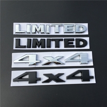 Adesivo 3d automotivo com emblema, adesivo nas costas do porta-malas 4x4, para grand cherokee, preto e prata, 1 peça 2024 - compre barato