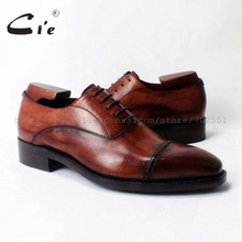 Cie Square-zapatos Oxford con cordones para hombre, calzado de cuero hecho a mano, Zapato de piel de 100% auténtica, Goodyear, Piel De Becerro, OX321 2022 - compra barato