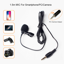 Microphone Portable External 3.5mm Hands-Free Mini Wired Collar Clip Lapel Lavalier Microphone For PC Laptop Lound Speaker 2024 - buy cheap