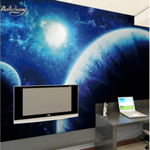 Papel pintado 3D de la foto personalizada de Beibehang papel pintado del planeta de la estrella del universo 3D sala de estar dormitorio papeles pintados de fondo para pared 3 d 2024 - compra barato