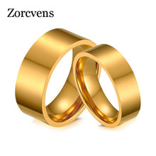 Новинка 2020, модные свадебные ювелирные изделия zorcins золотого цвета, обручальные кольца из нержавеющей стали, бриллианты, ювелирные изделия 2024 - купить недорого