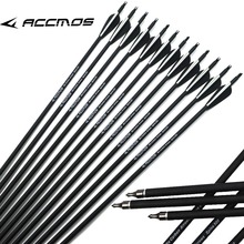 6/12/24/50pc 30 inch 500 spine Archery Carbon Arrow Replaceable Arrow Head Archery for Compound/Recurve Bow Hunting & Practice 2024 - buy cheap