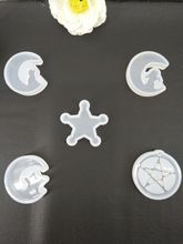 Resin Silicone Pendant Mold Star Moon Ornaments Handmade Jewelry Making Tool Mould 2024 - buy cheap
