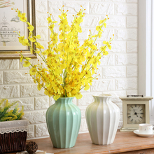 Vaso de cerâmica vintage estilo nórdico, vaso de cerâmica criativo, flores secas, enfeites para decoração de casa 2024 - compre barato