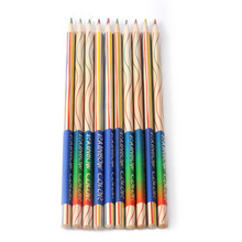 10Pcs/pack Hot Multicolor Pencils Rainbow Color Pencil 4 in 1 Colored Drawing Painting Pencils School Stationery Art Supplies 2024 - buy cheap