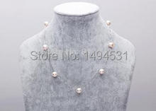 Top Natural Pearl 100% Real Pearl Round Bead Highlight Fashion S925 Silvers Chain Necklaces For Women Jewelry Freshwater Pearl 2024 - buy cheap