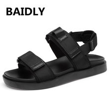 Homens sandálias de verão moda plana sandálias para homens de alta qualidade sandálias de praia sapatos masculinos sapatos de água tamanho grande 2024 - compre barato