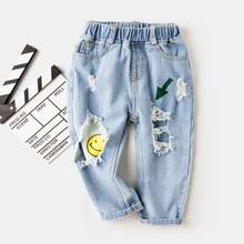 Brand Pants Kids Trousers Fashion Girls Jeans Children Boys Ripped Jeans Kids Fashion Denim Pants Baby Casual Jean Infant Boys 2024 - buy cheap