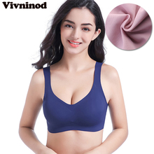 Women Sexy Seamless Bra With Push Up Solid Color Breathable Wire Free Fitness Tank Top Vest Bras Crop Top Seamless Sleeping Bras 2024 - buy cheap
